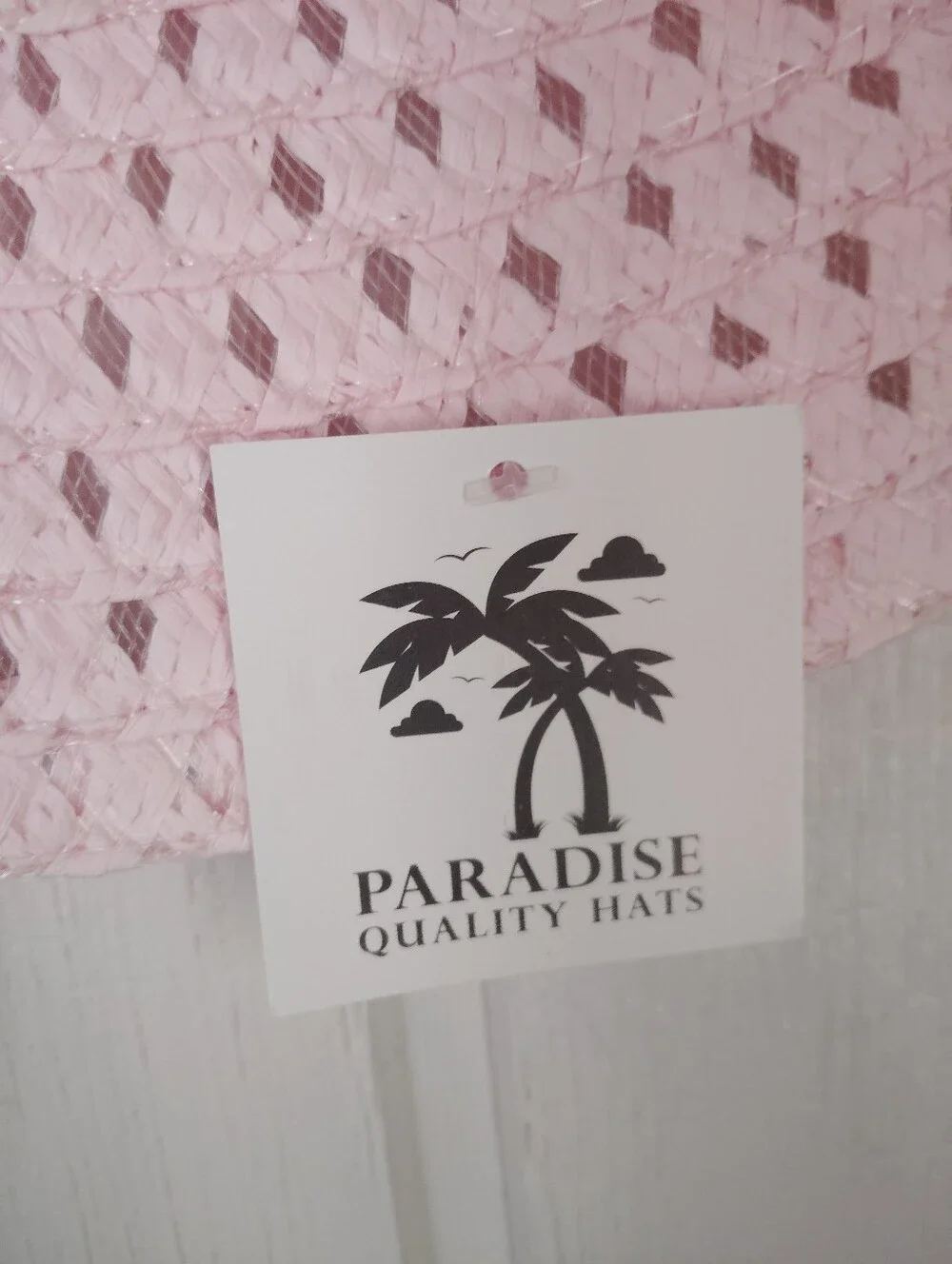 NWT!! Pink Wide-Brim Sun Hat with Leopard Bow